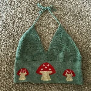 Crochet mushroom top